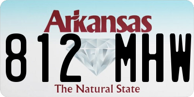 AR license plate 812MHW