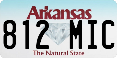 AR license plate 812MIC