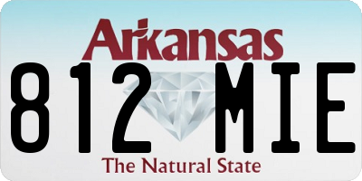 AR license plate 812MIE