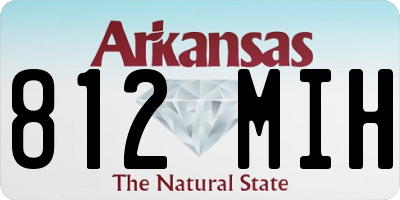 AR license plate 812MIH