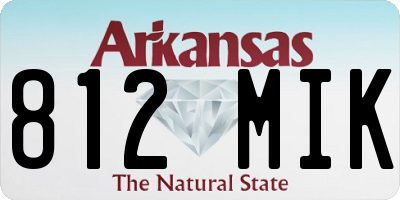 AR license plate 812MIK
