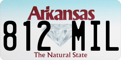 AR license plate 812MIL