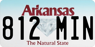 AR license plate 812MIN