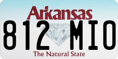 AR license plate 812MIO