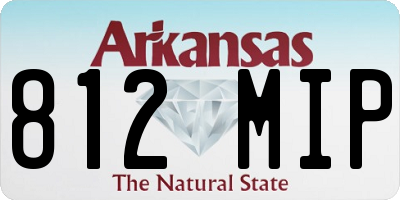 AR license plate 812MIP