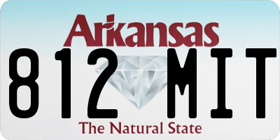 AR license plate 812MIT