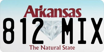 AR license plate 812MIX