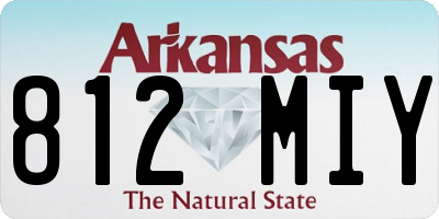 AR license plate 812MIY