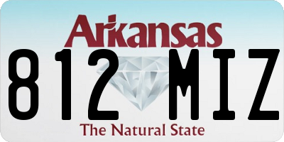 AR license plate 812MIZ