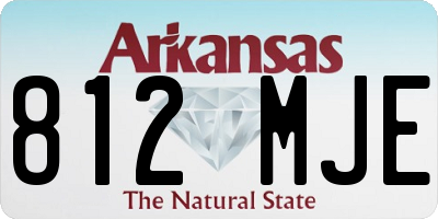 AR license plate 812MJE