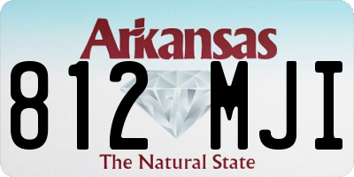 AR license plate 812MJI