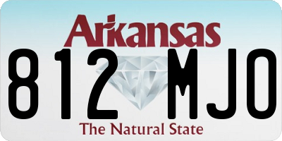 AR license plate 812MJO