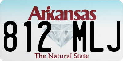 AR license plate 812MLJ