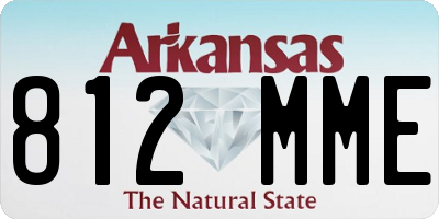 AR license plate 812MME