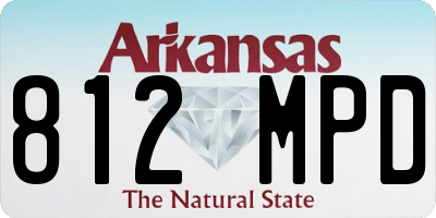 AR license plate 812MPD