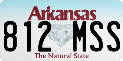 AR license plate 812MSS