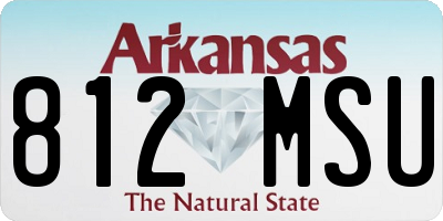 AR license plate 812MSU