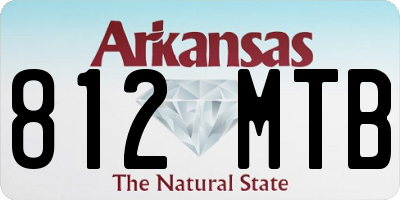 AR license plate 812MTB
