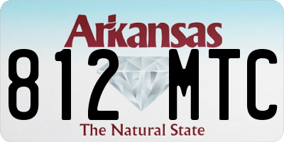 AR license plate 812MTC
