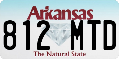 AR license plate 812MTD