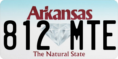 AR license plate 812MTE