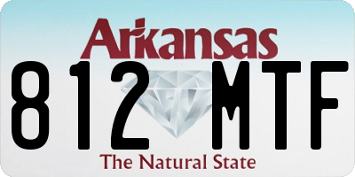 AR license plate 812MTF