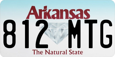 AR license plate 812MTG