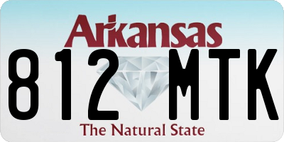AR license plate 812MTK