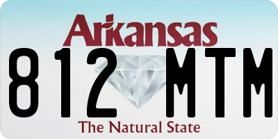 AR license plate 812MTM