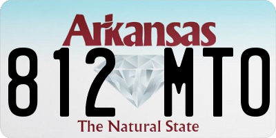 AR license plate 812MTO