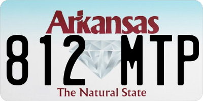 AR license plate 812MTP