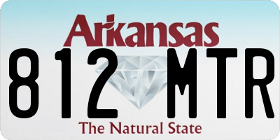 AR license plate 812MTR