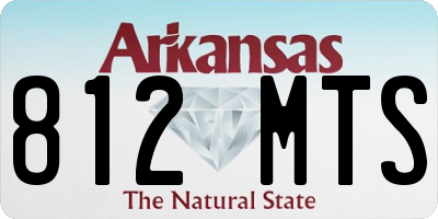 AR license plate 812MTS