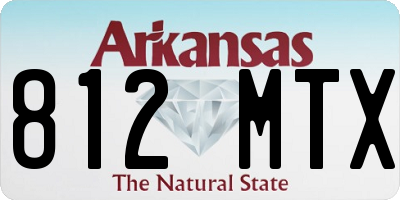 AR license plate 812MTX