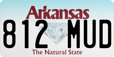 AR license plate 812MUD