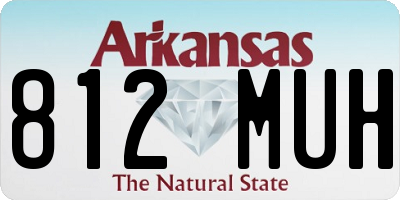 AR license plate 812MUH