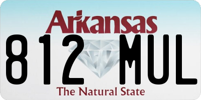 AR license plate 812MUL