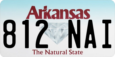 AR license plate 812NAI