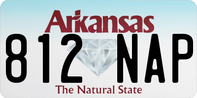 AR license plate 812NAP