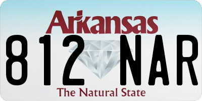 AR license plate 812NAR