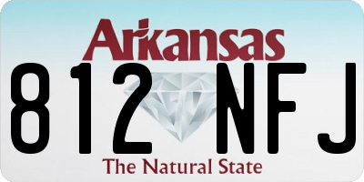 AR license plate 812NFJ