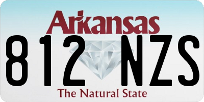 AR license plate 812NZS