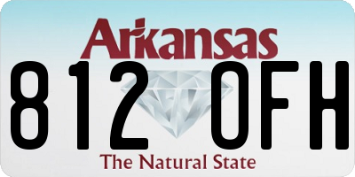 AR license plate 812OFH