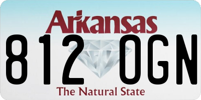 AR license plate 812OGN