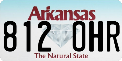 AR license plate 812OHR