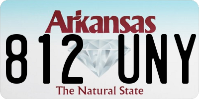 AR license plate 812UNY