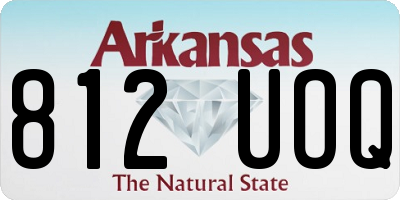 AR license plate 812UOQ