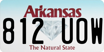 AR license plate 812UOW