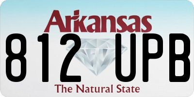 AR license plate 812UPB