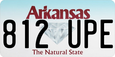 AR license plate 812UPE